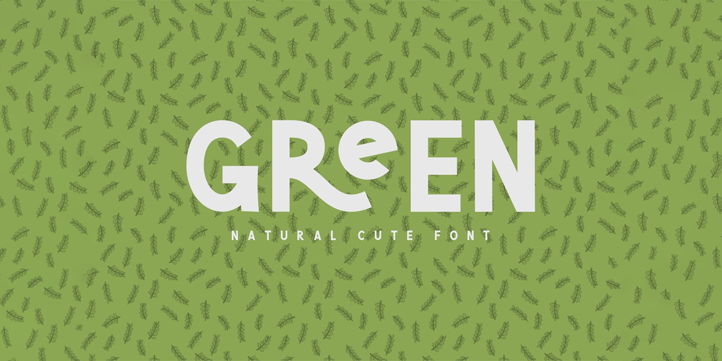 Beispiel einer Green Narcu Regular-Schriftart